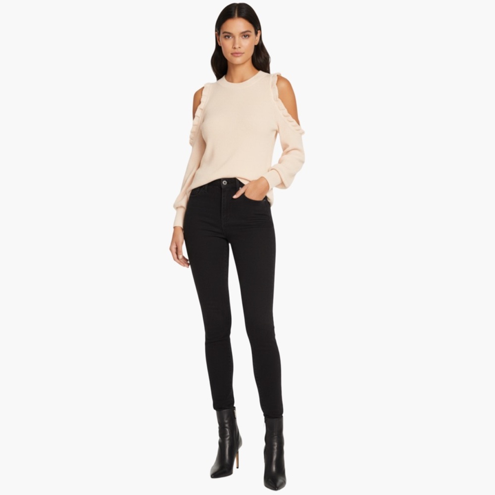 1 State Cold Shoulder Sweater